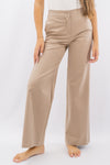Pantalone palazzo con cinturino elasticizzato posteriormente