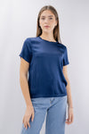 Blusa in raso di viscosa