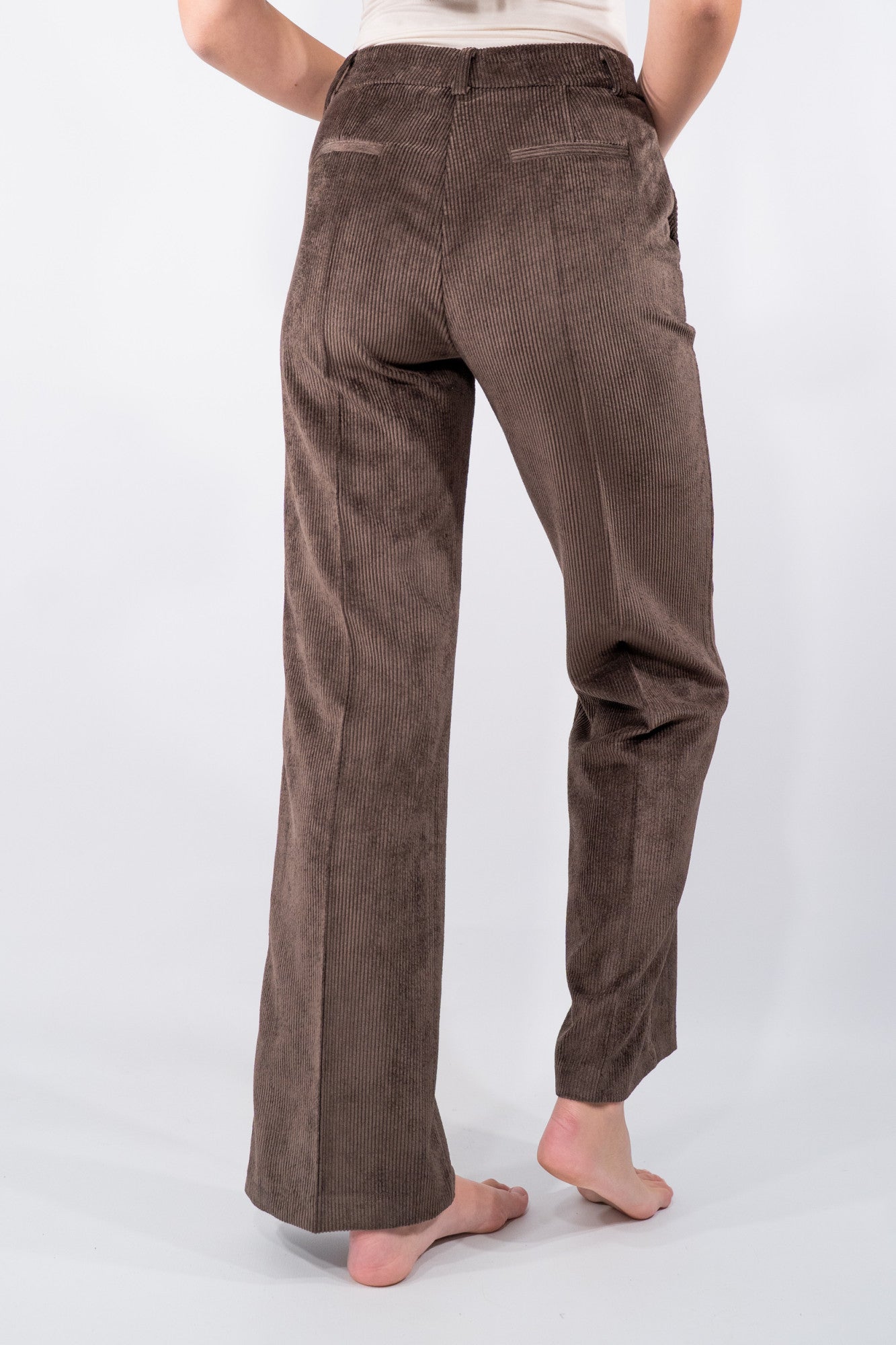 Pantalone palazzo in velluto a coste