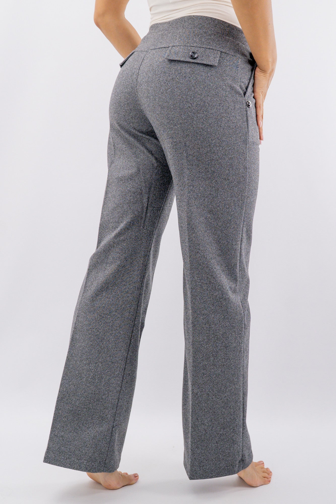 Pantalone punto roma in mano lana