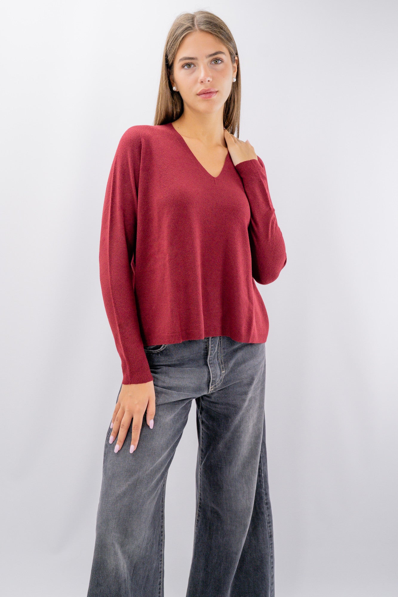 Maglia con scollo a V