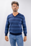 Scollo a V con lavorazione a righe