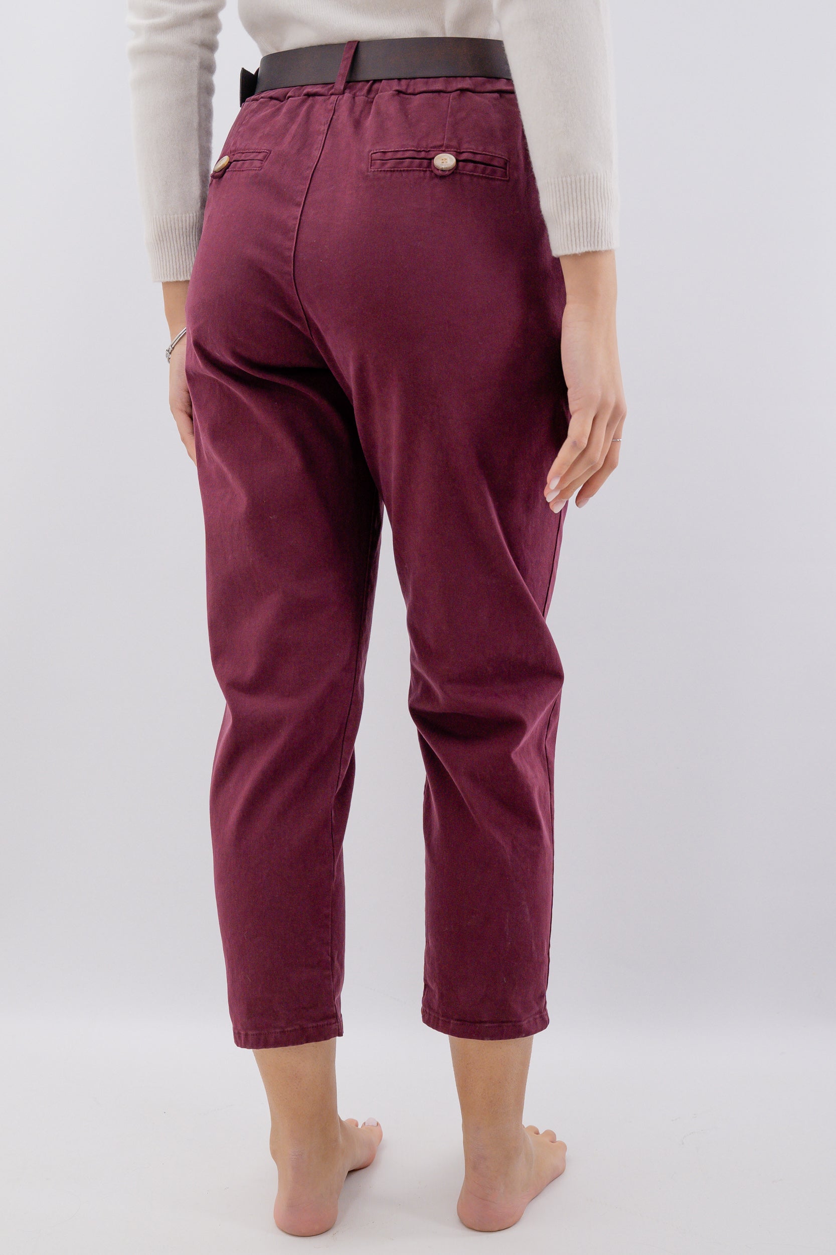 Pantalone simil ovetto in cotone