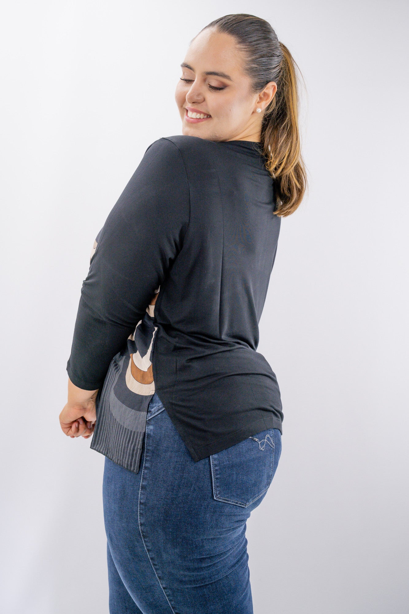 Blusa oversize fantasia optical