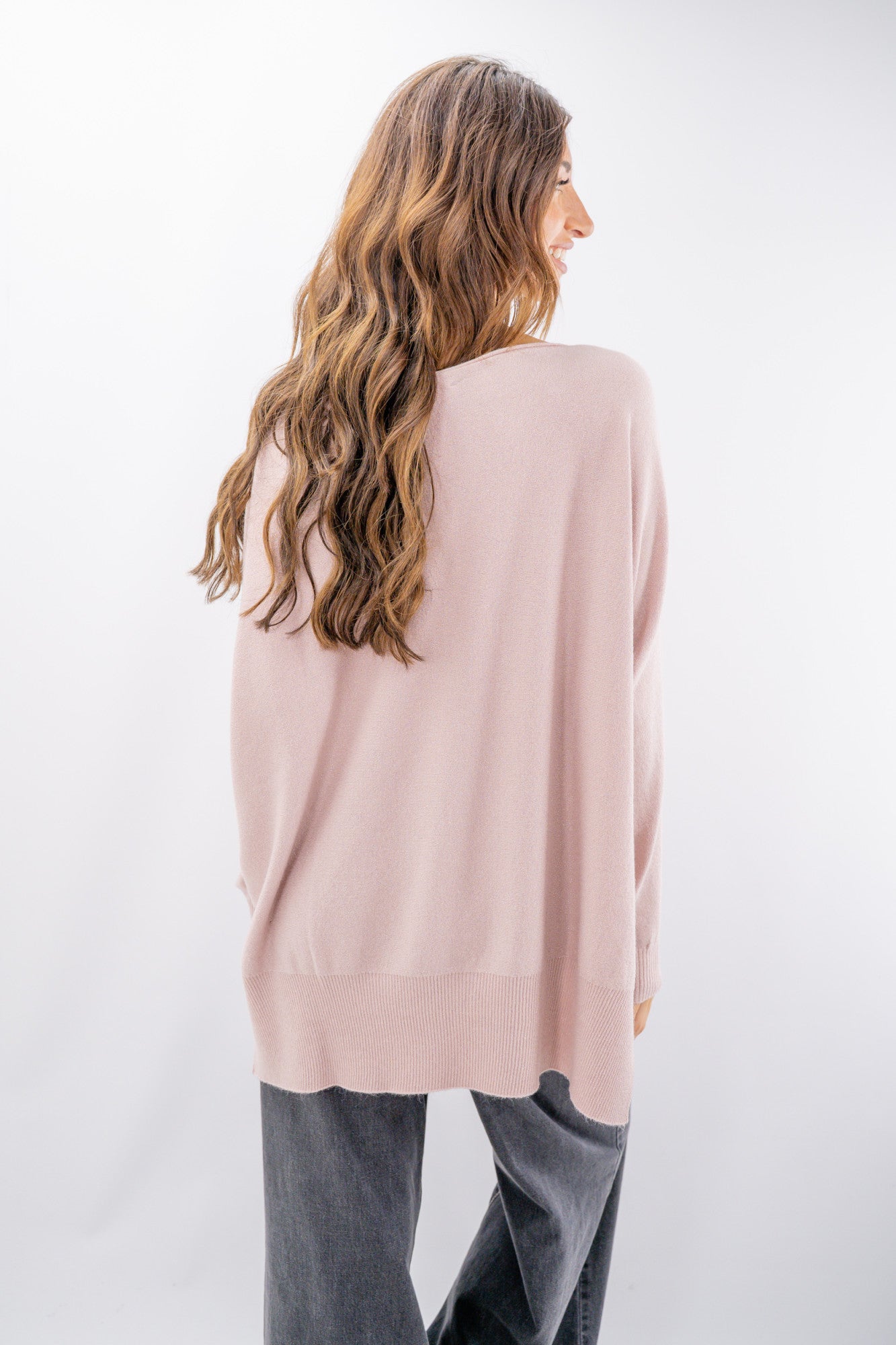 Maglia oversize con lurex