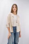 Blazer ad effetto alcantara