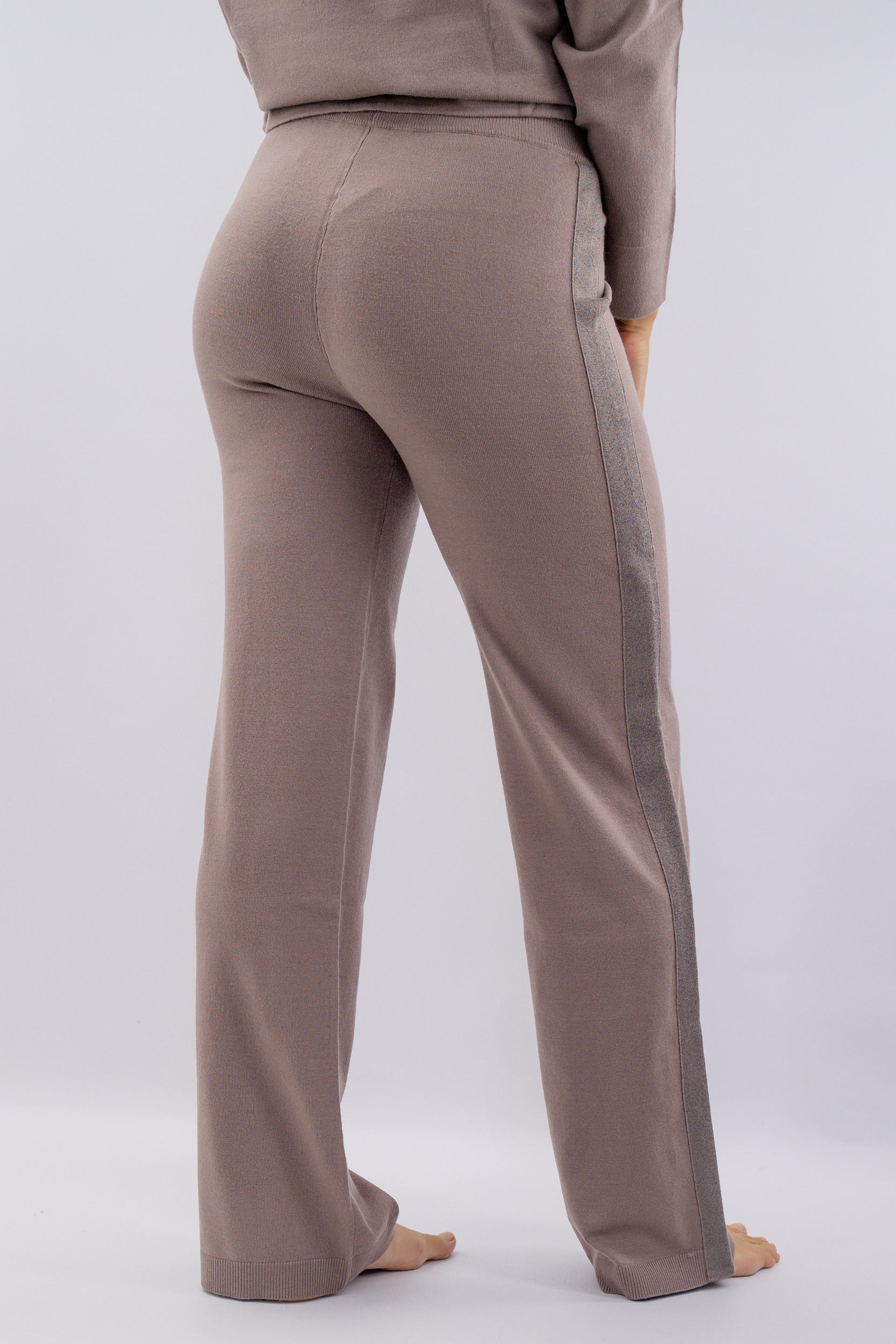 Pantalone palazzo in maglia