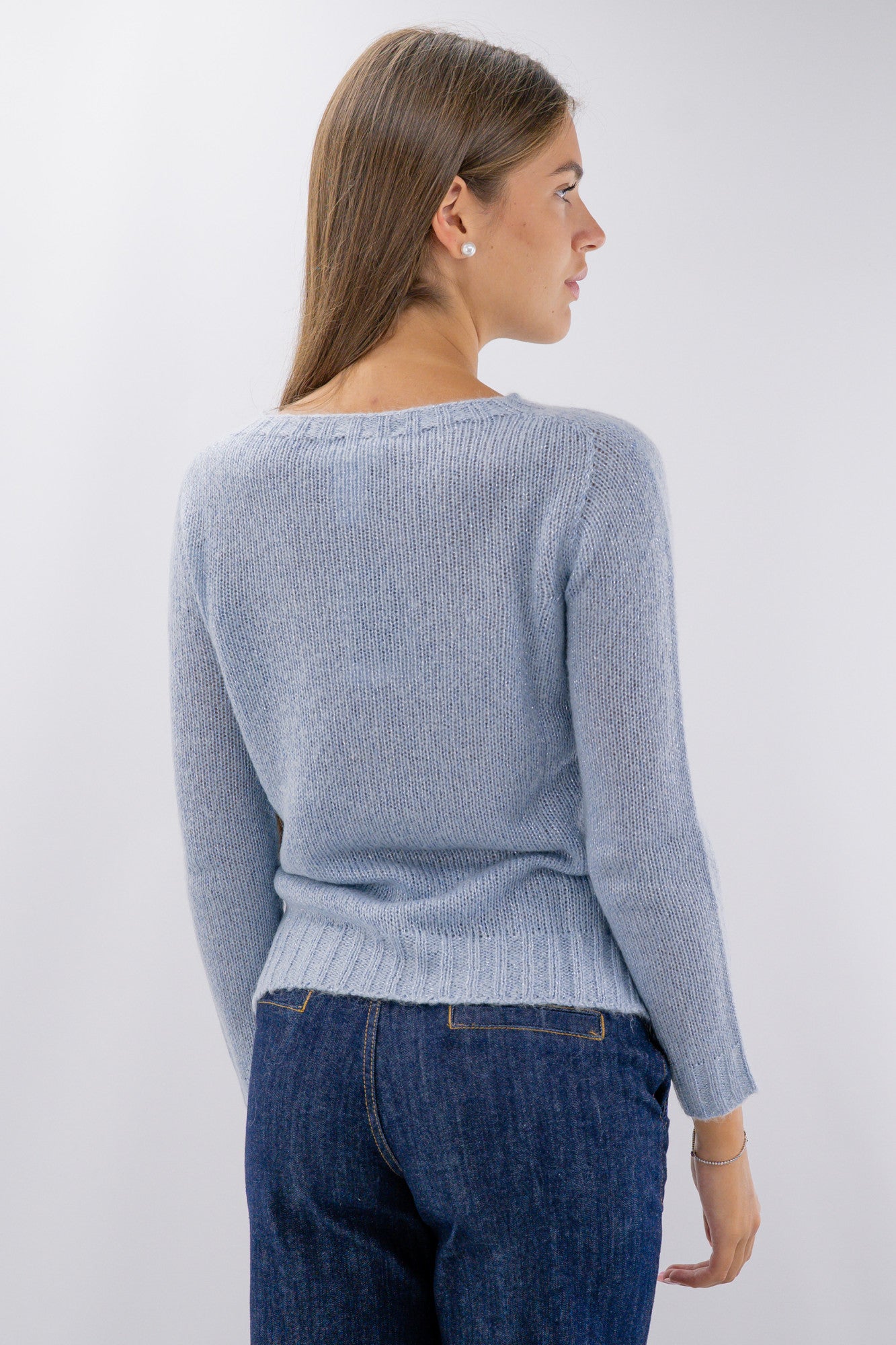 Maglia girocollo lurex