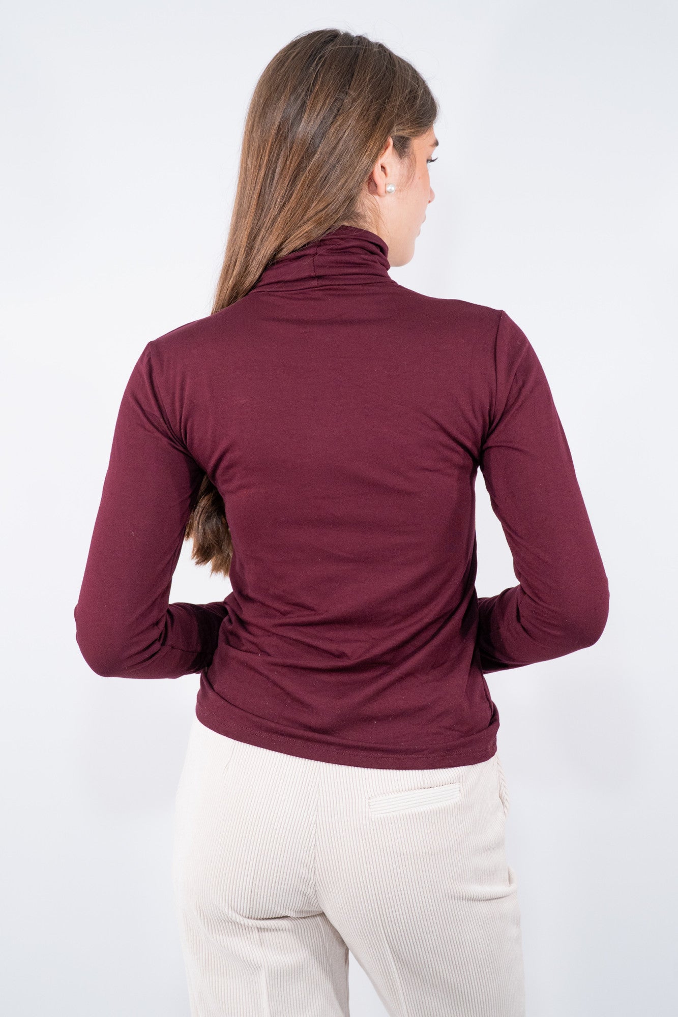 Maglia ciclista a collo alto con manica lunga