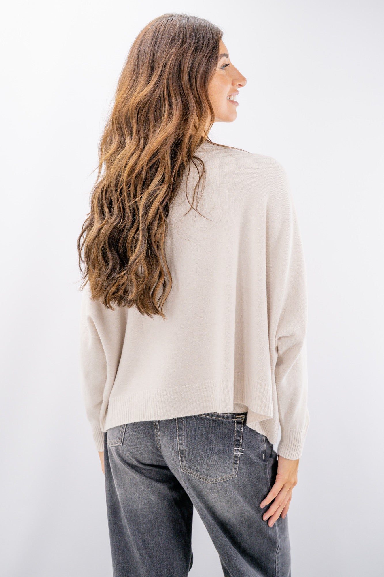 Cardigan aperto cropped