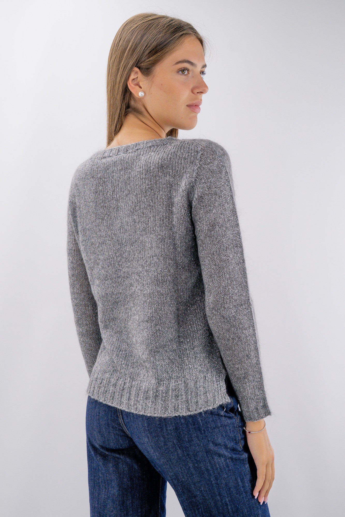 Maglia girocollo lurex