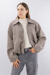 Giubbotto bomber con zip