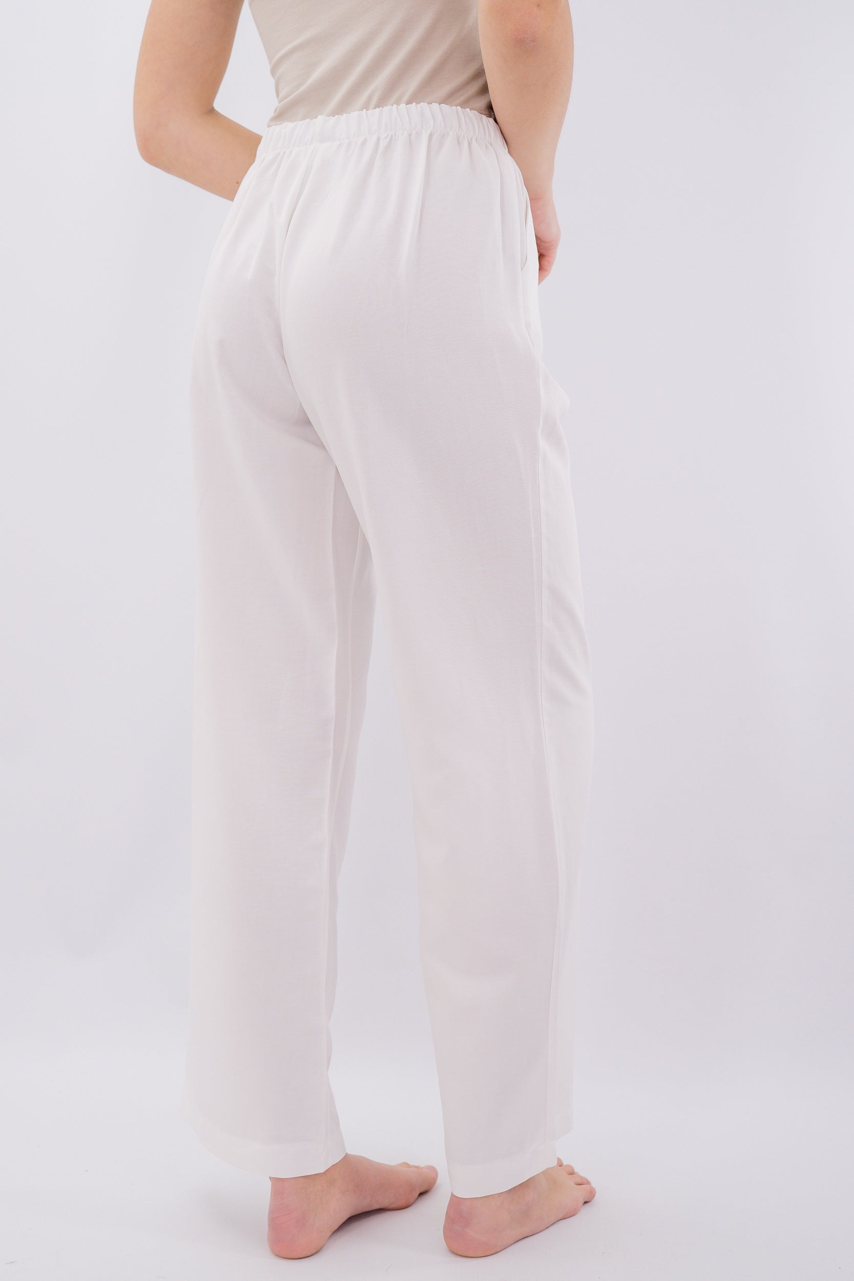 Pantalone a palazzo con vita elasticizzata