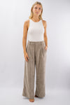 Pantalone palazzo con pinces