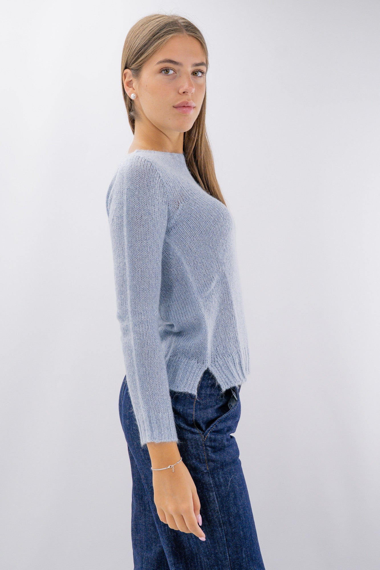 Maglia girocollo lurex