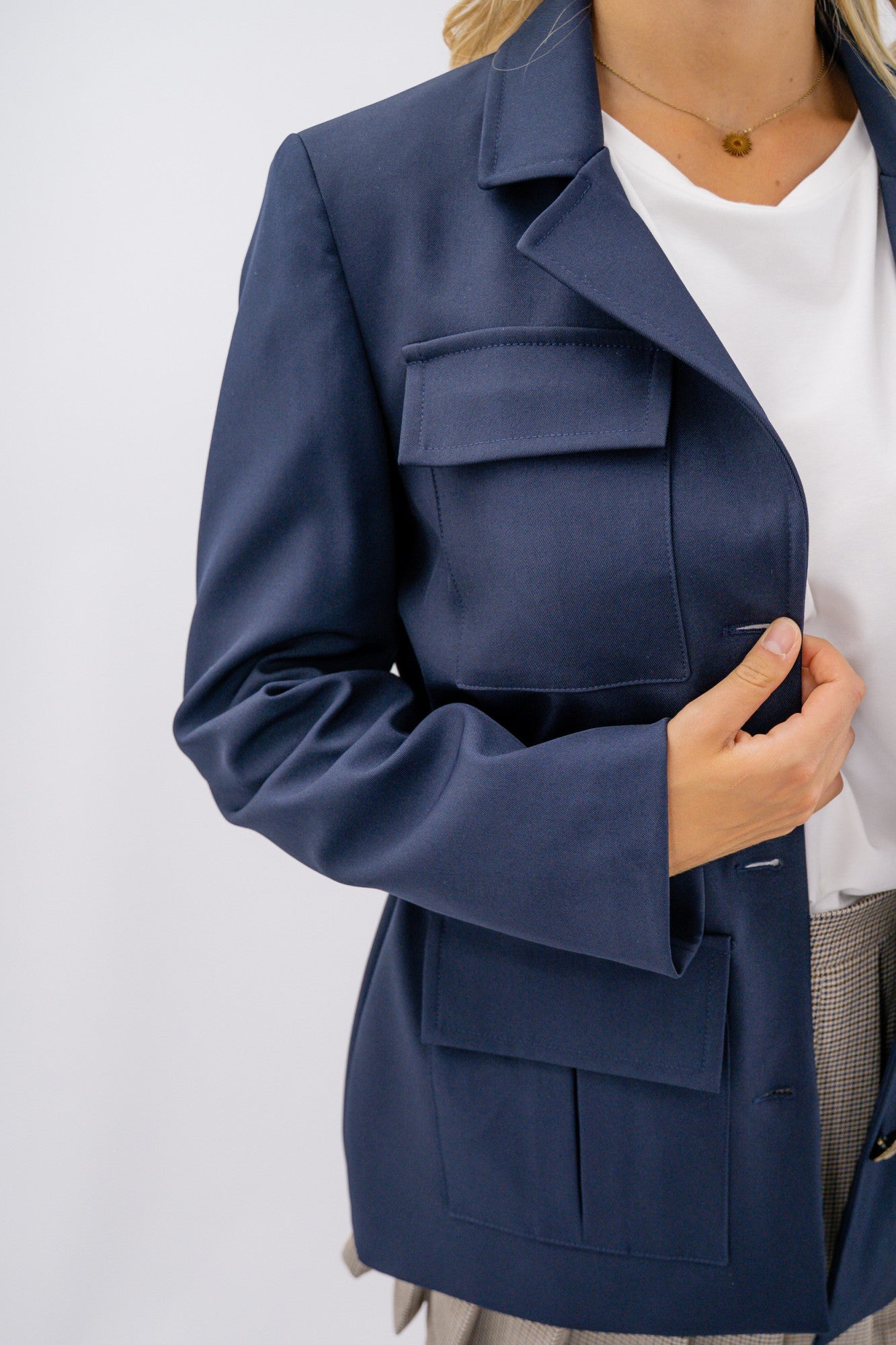 Giacca militare foderata con coulisse
