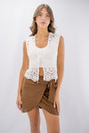 Gilet crochet in cotone