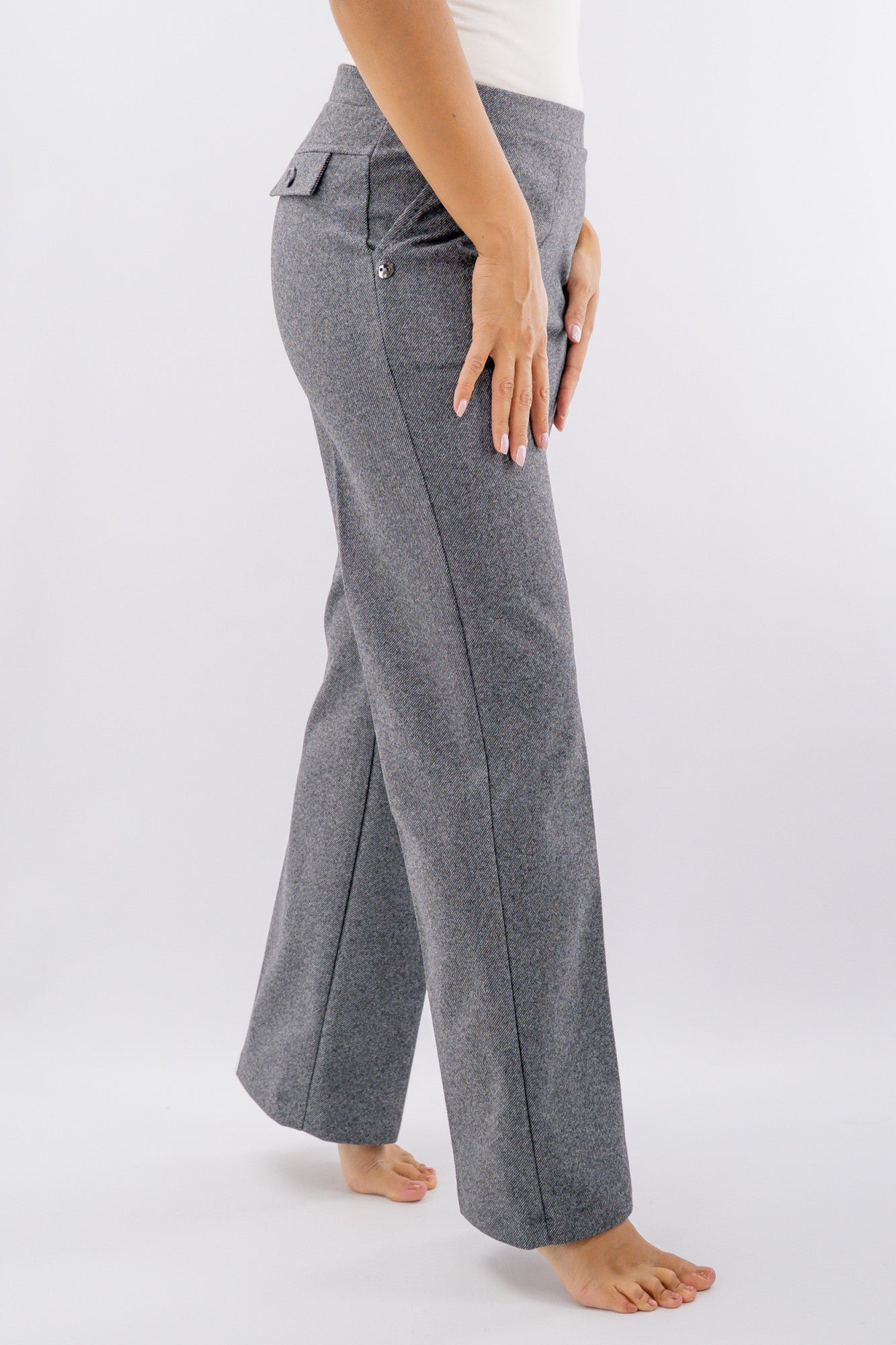 Pantalone punto roma in mano lana