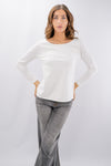 T-shirt manica lunga scollo quadrato