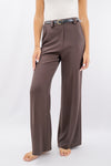 Pantalone palazzo in tessuto fluido