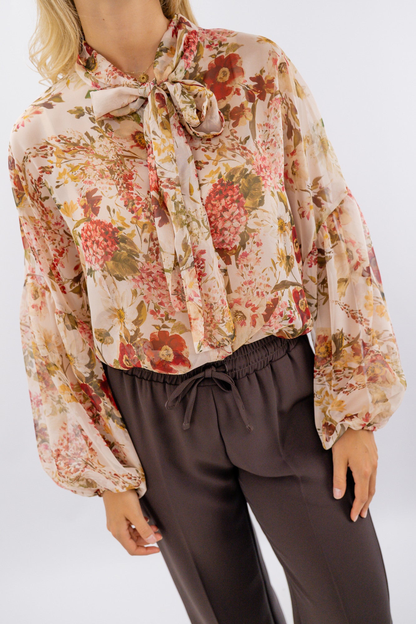 Camicia in voile in fantasia floreale