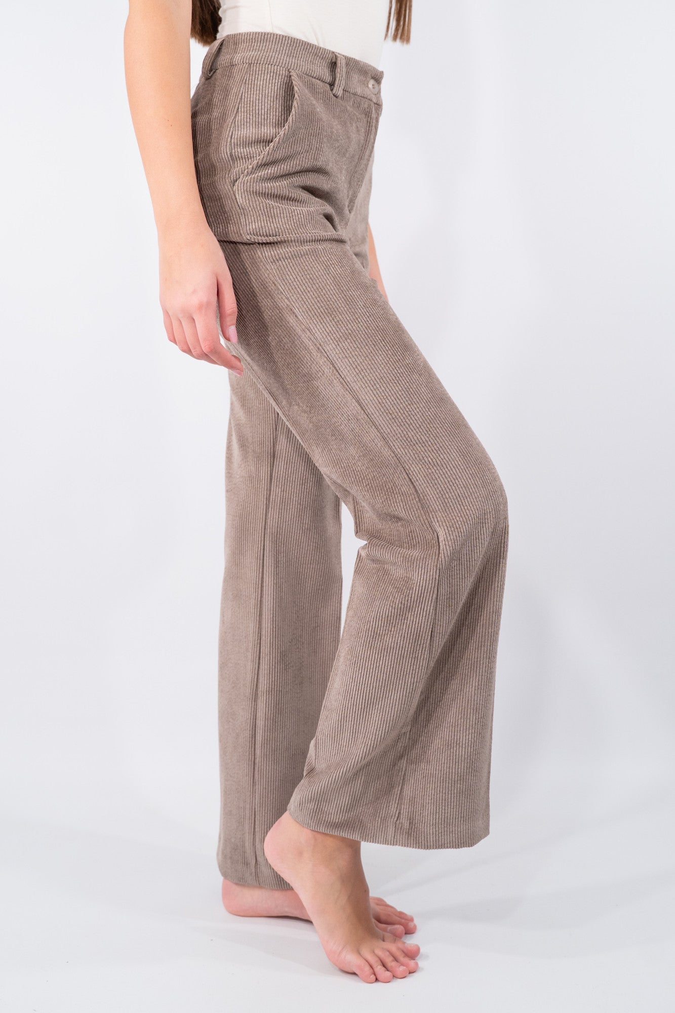 Pantalone palazzo in velluto a coste