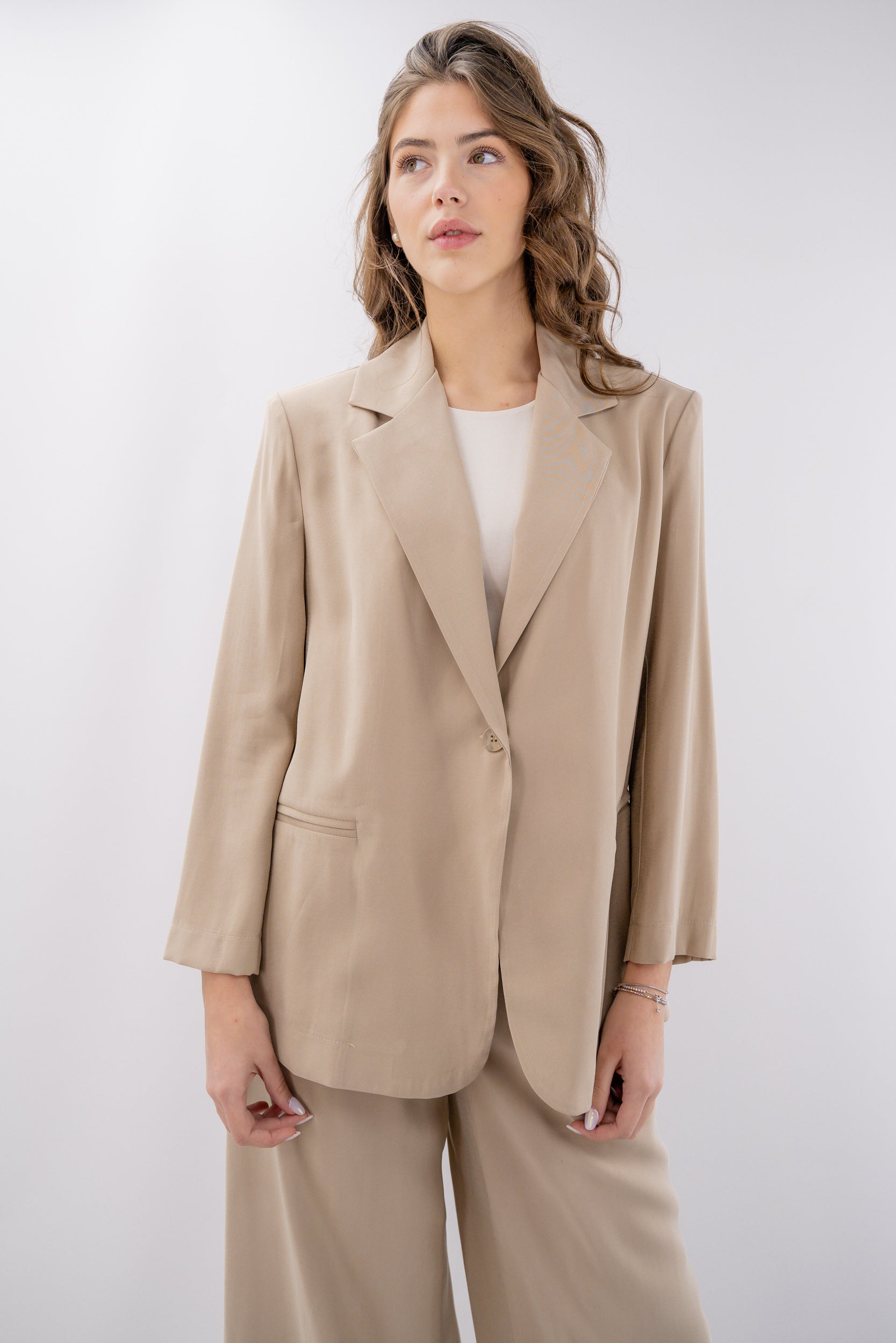 Blazer taglio oversize sfoderato