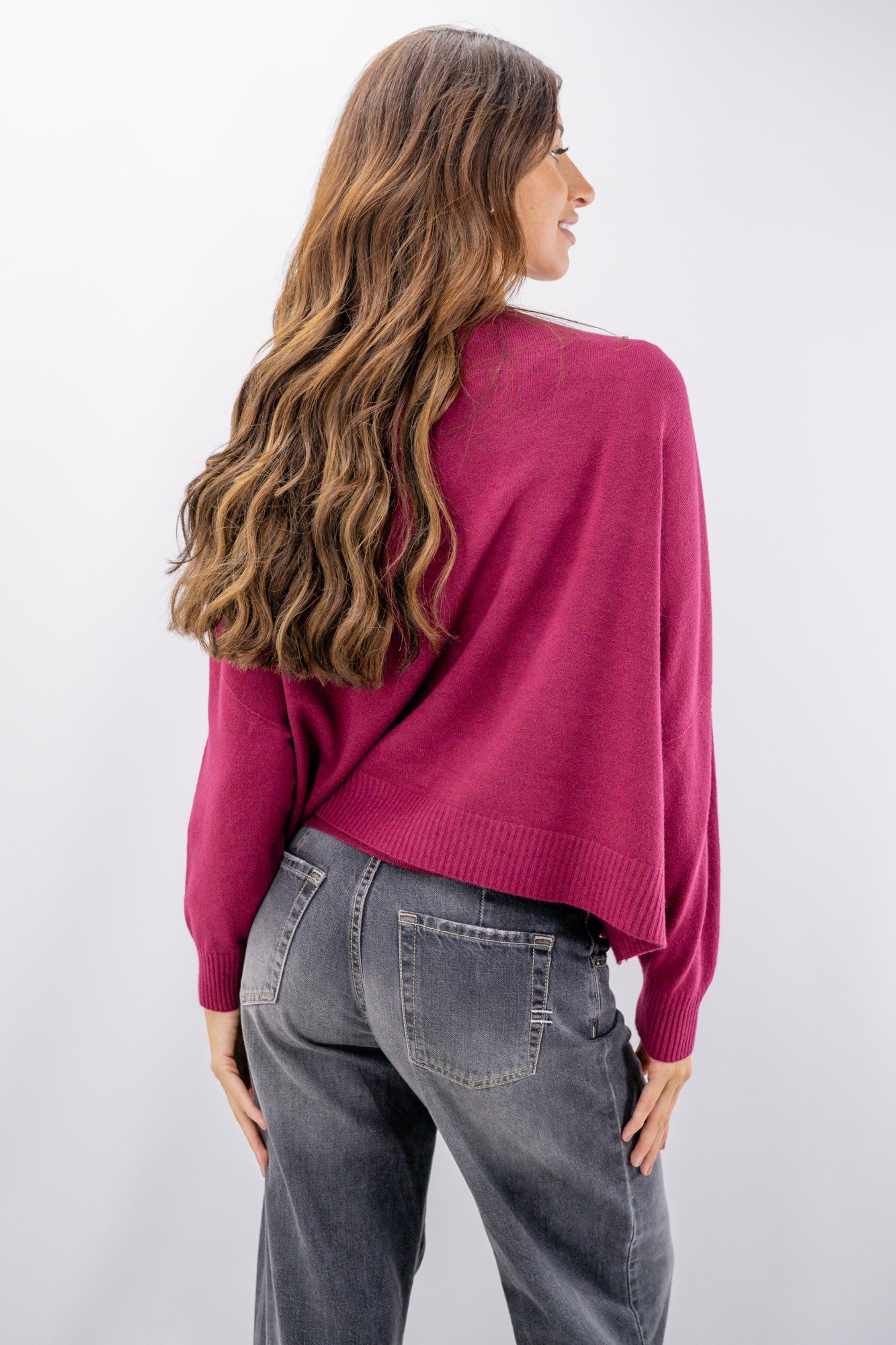 Cardigan aperto cropped