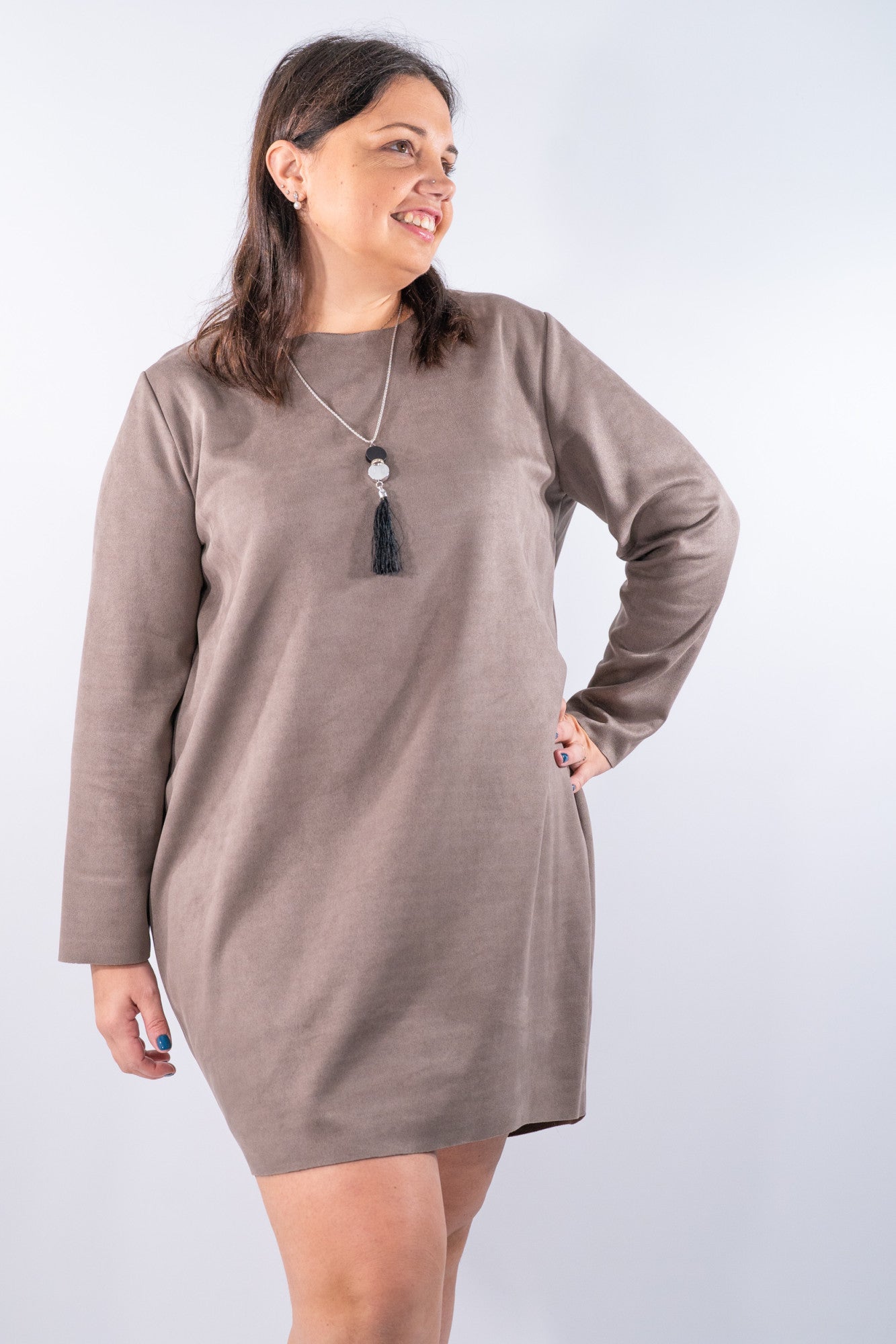 Abito corto in dainetto