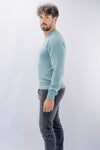 Maglia girocollo in lana e cachemire