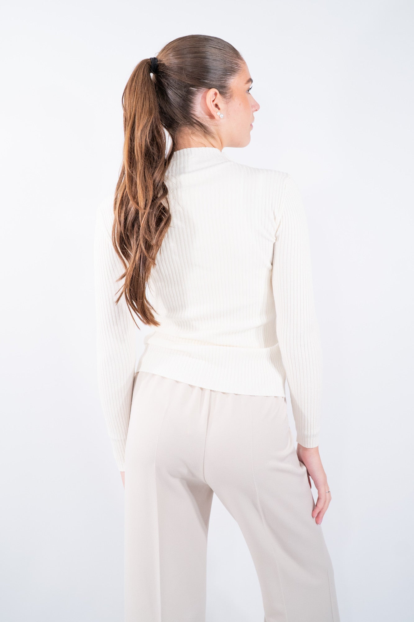 Lupetto a costine fit slim