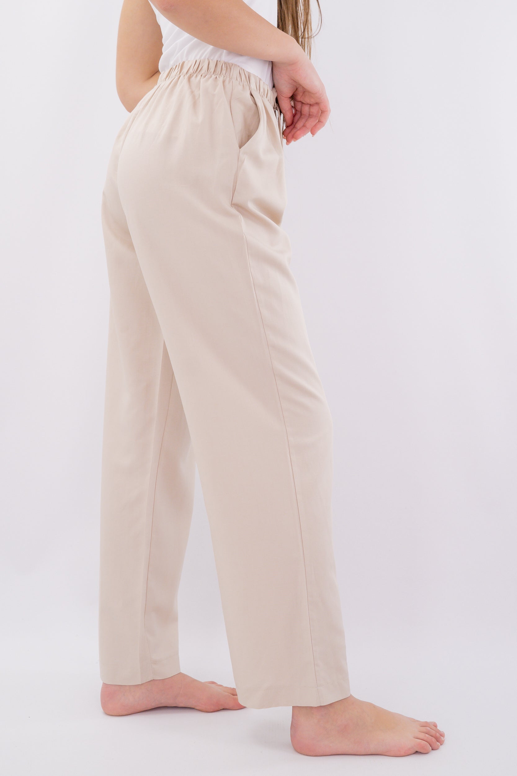 Pantalone a palazzo con vita elasticizzata