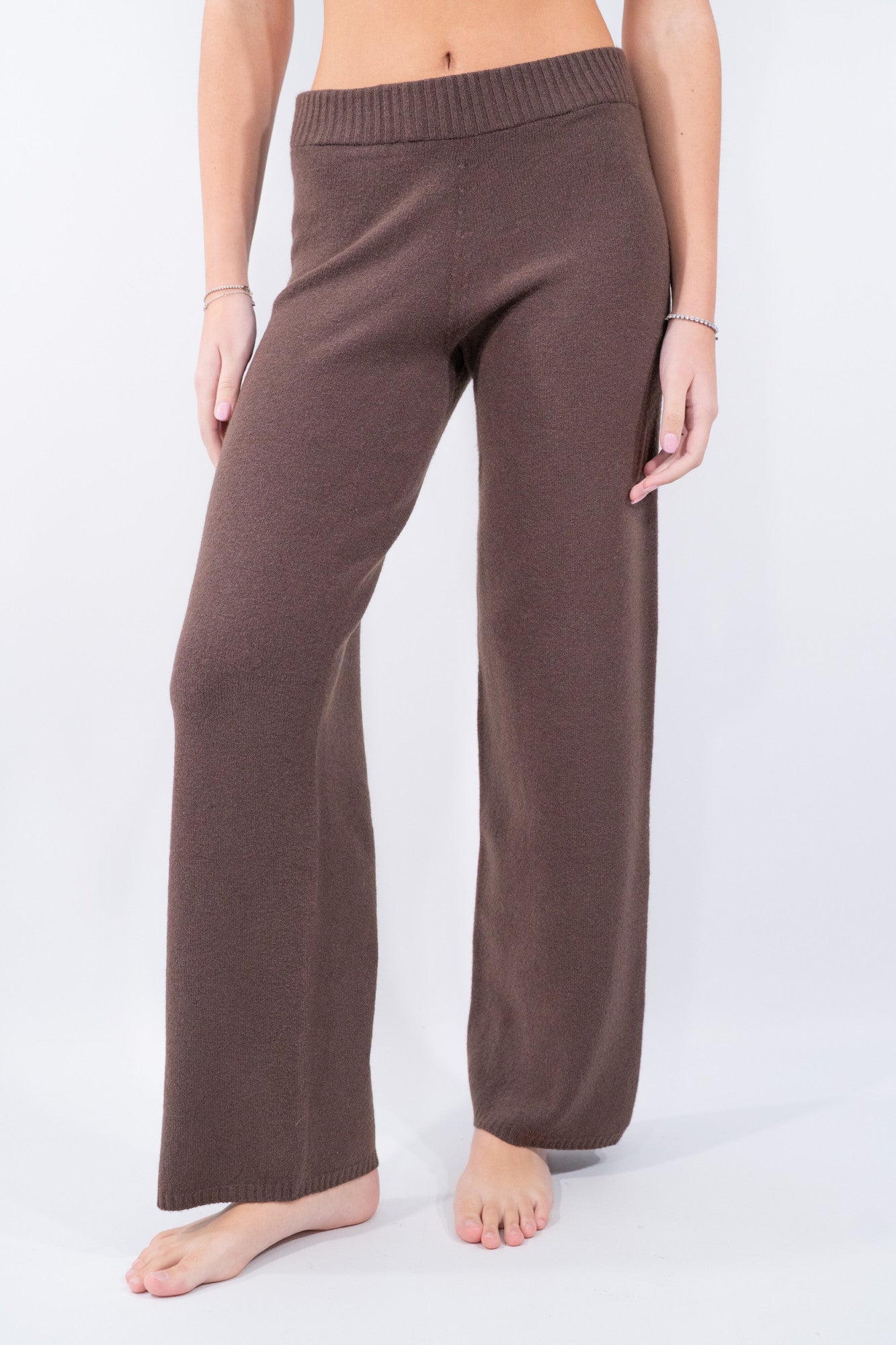 Pantalone in maglia a gamba dritta