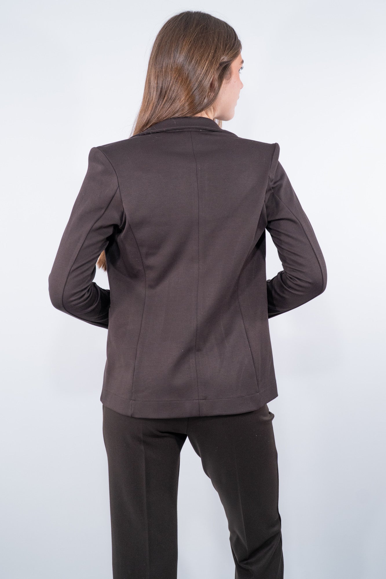 Blazer sfoderato in punto Milano obliquo