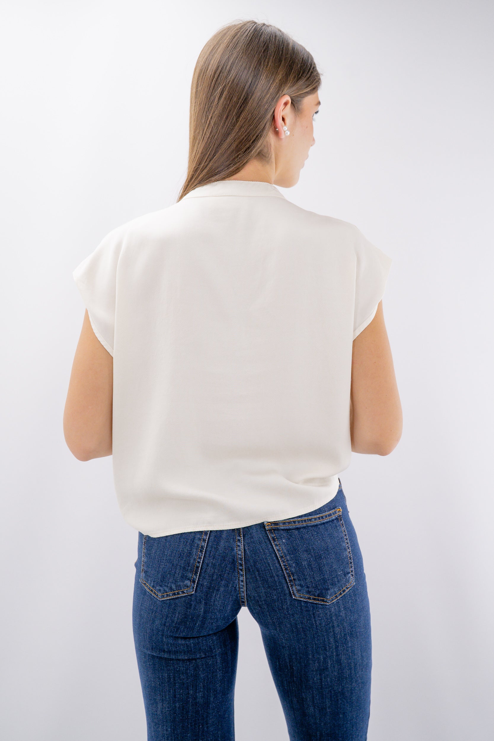 Camicia con collo coreana