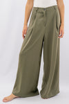 Pantalone palazzo in tessuto fluido