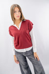 Gilet in maglia con scollo V