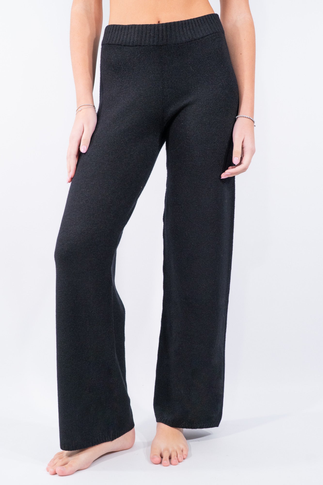 Pantalone in maglia a gamba dritta