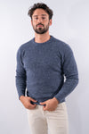 Maglia girocollo in filato bouclé