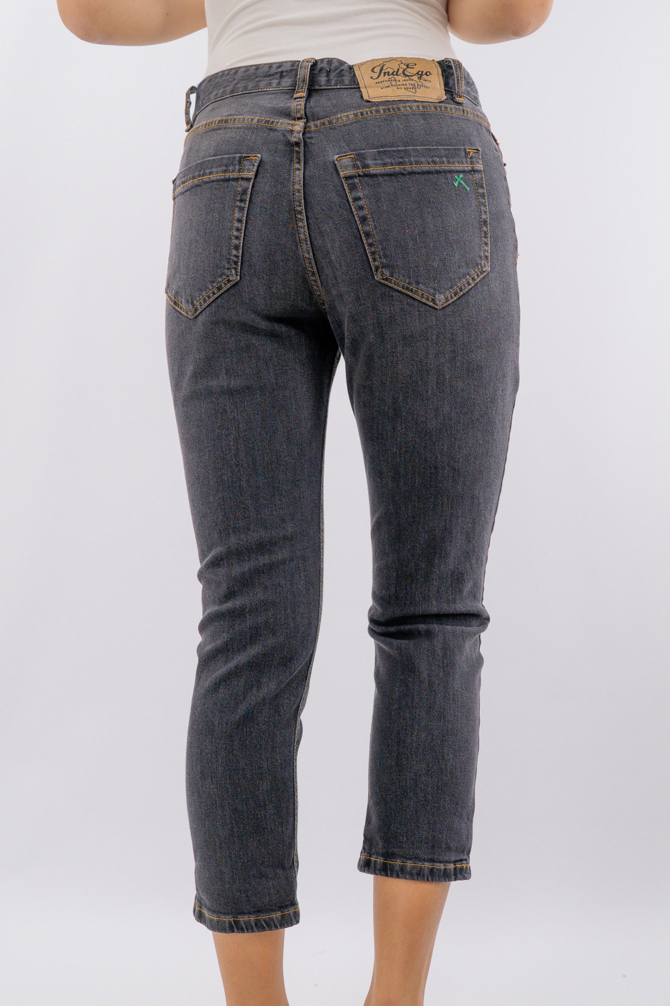 Jeans con x grigio