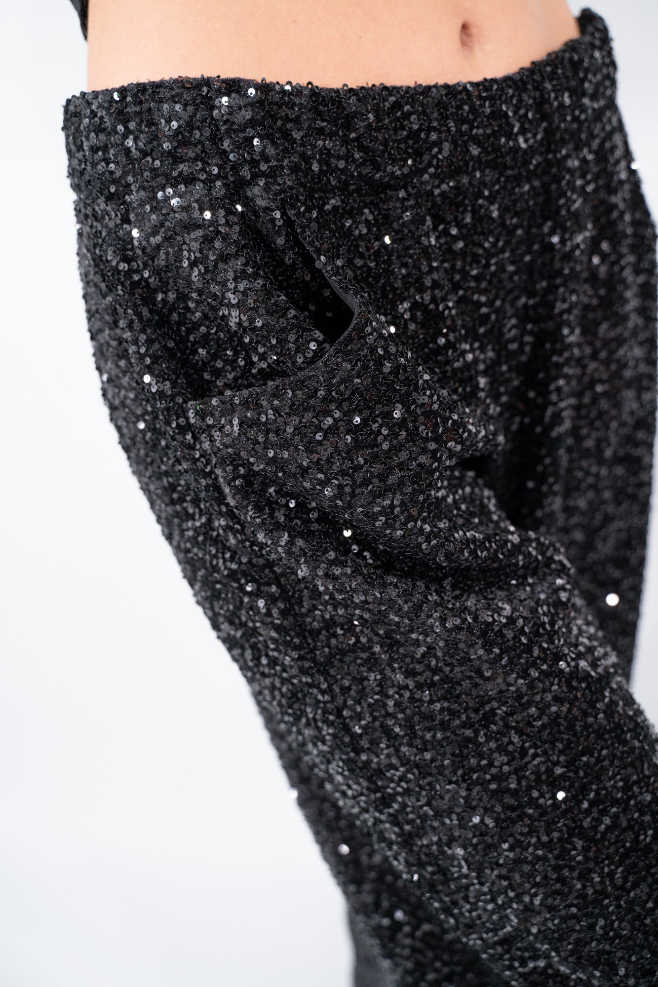 Pantalone ballon con pailettes