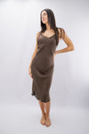 Abito midi con spalline