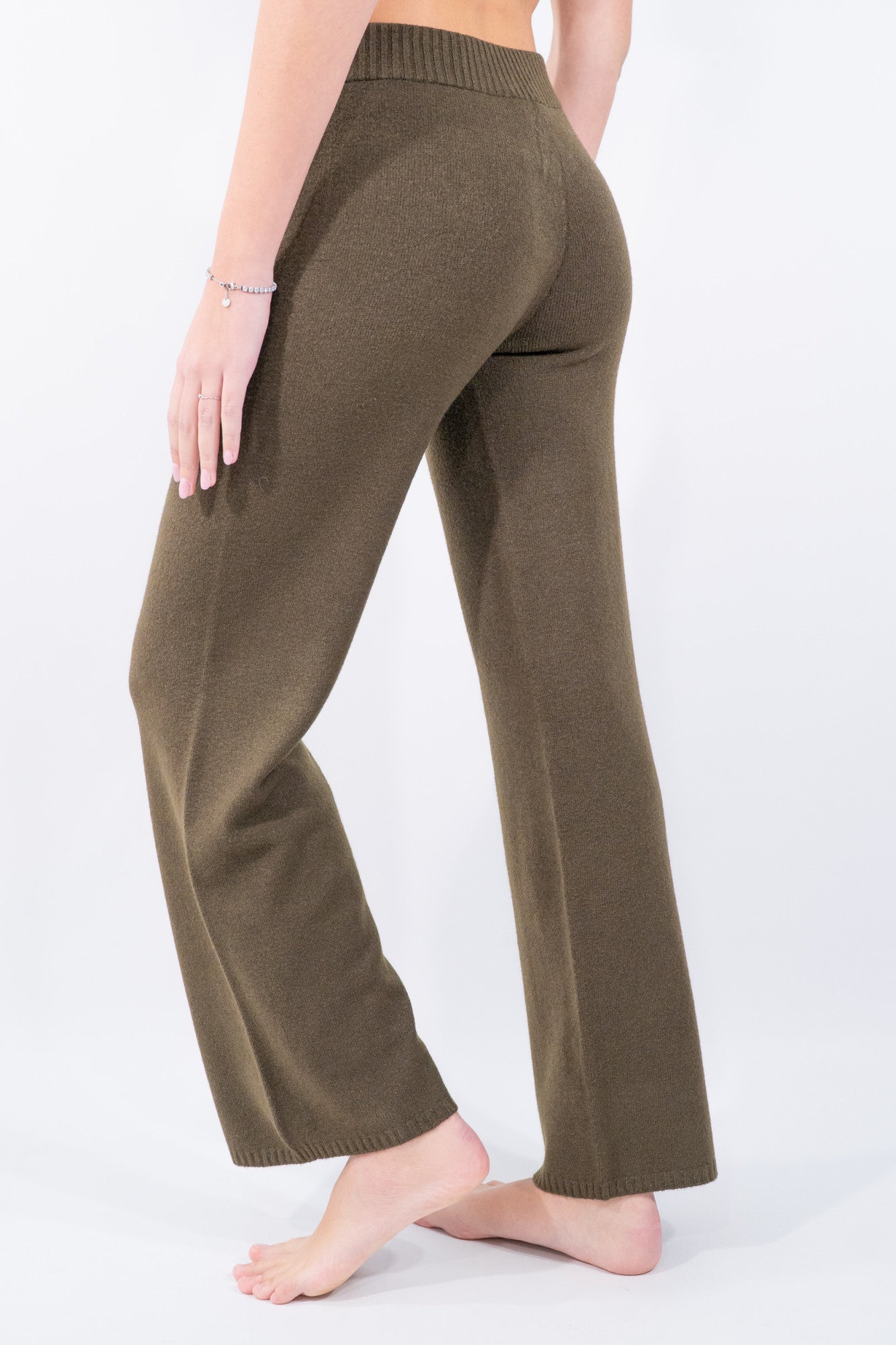 Pantalone in maglia a gamba dritta