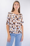 Blusa in fantasia floreale