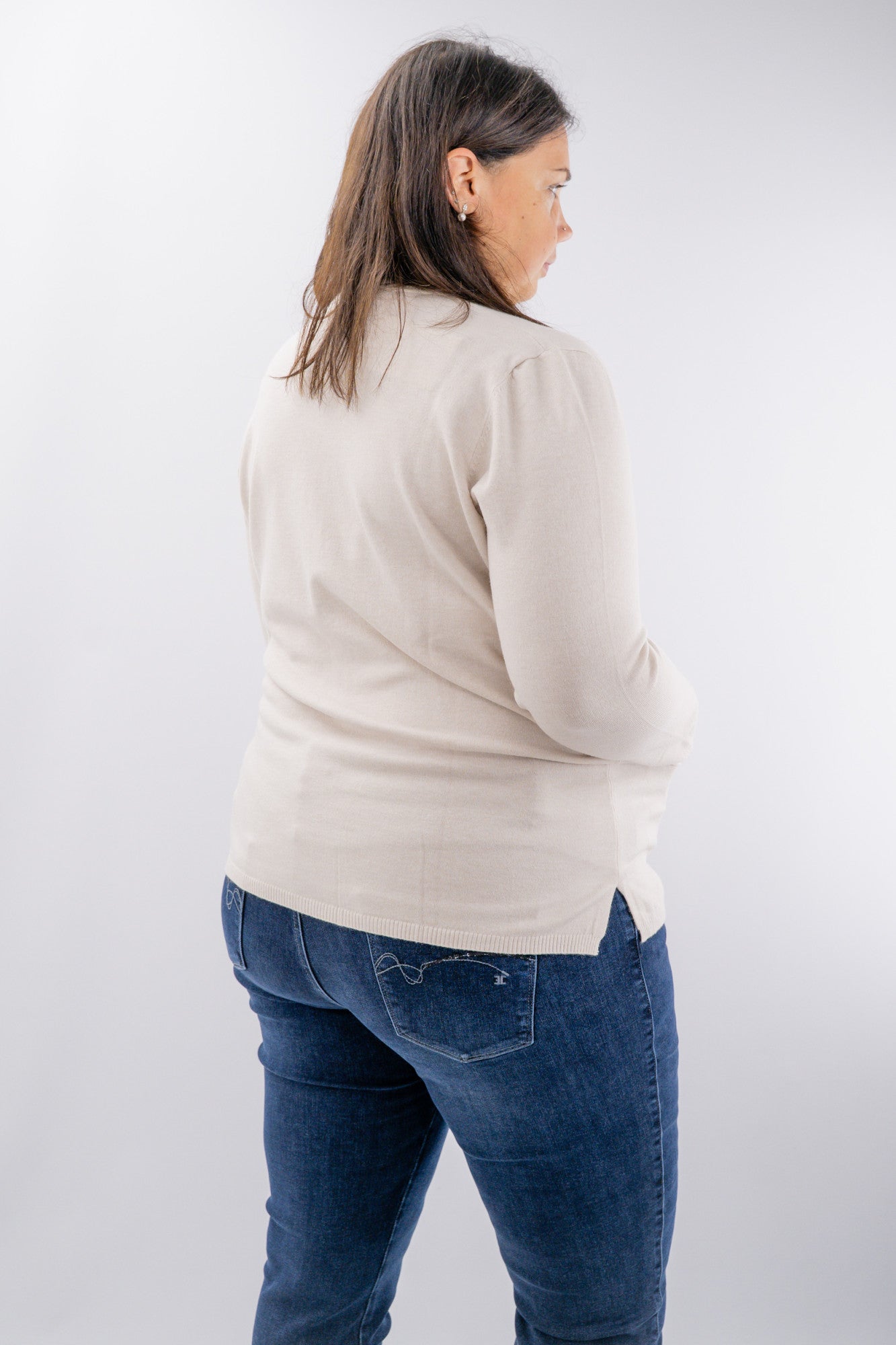 Cardigan over con tasche