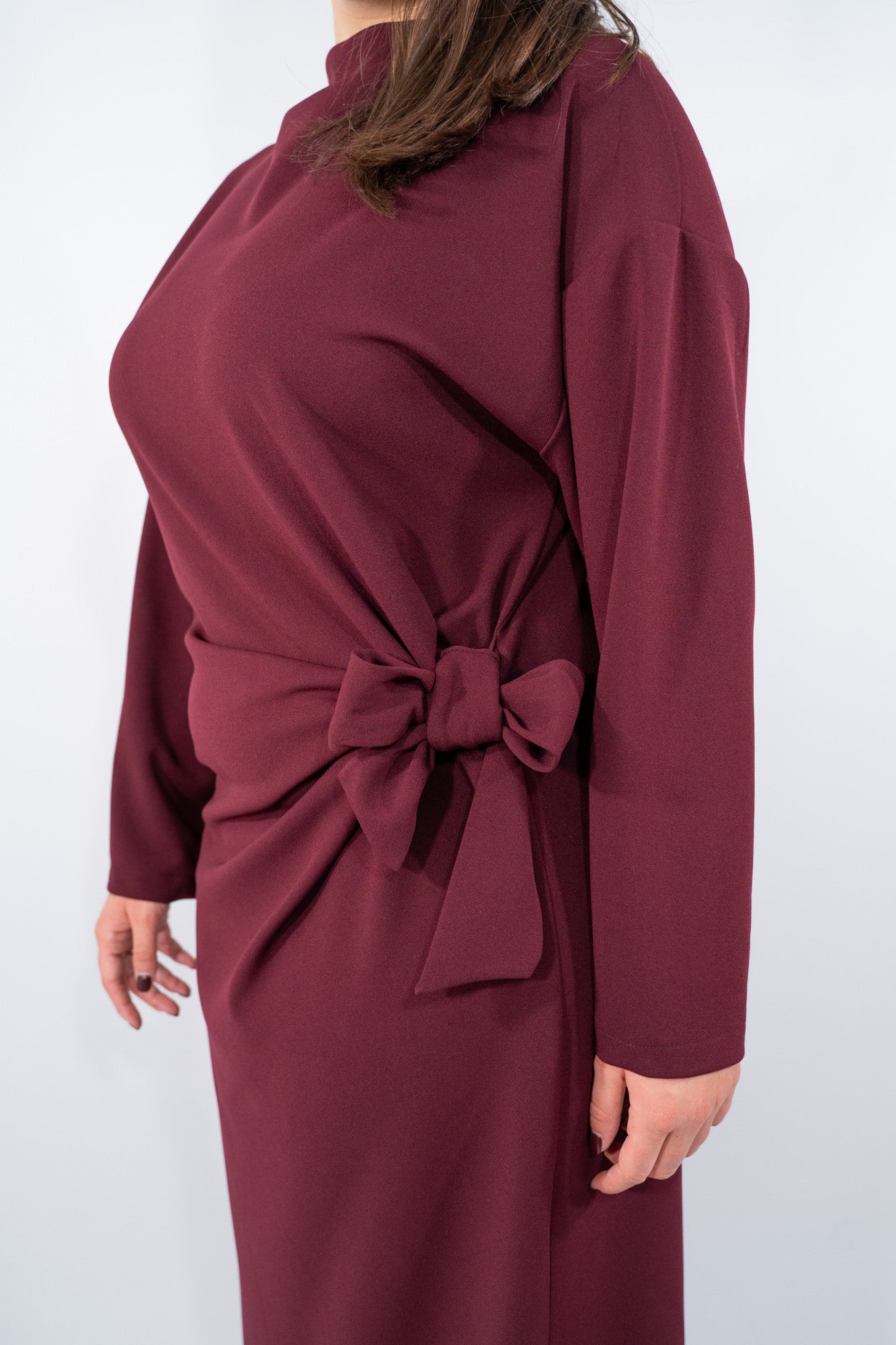 Abito elasticizzato con arricciatura regolabile