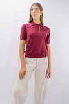 Polo mezza manica con bordo a contrasto