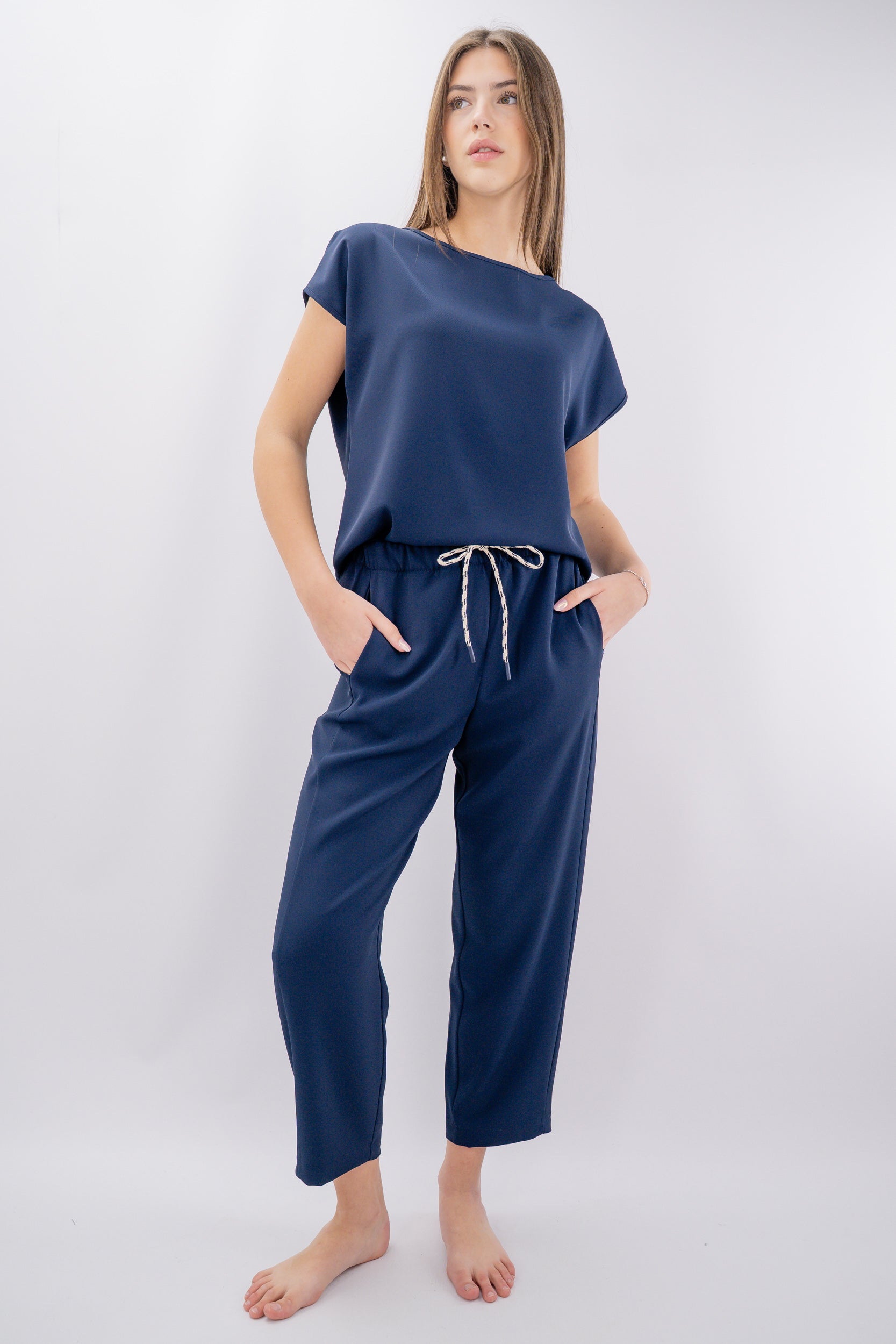 Set coordinato blusa e pantalone