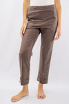 Pantalone gamba asciutta con risvolto alto