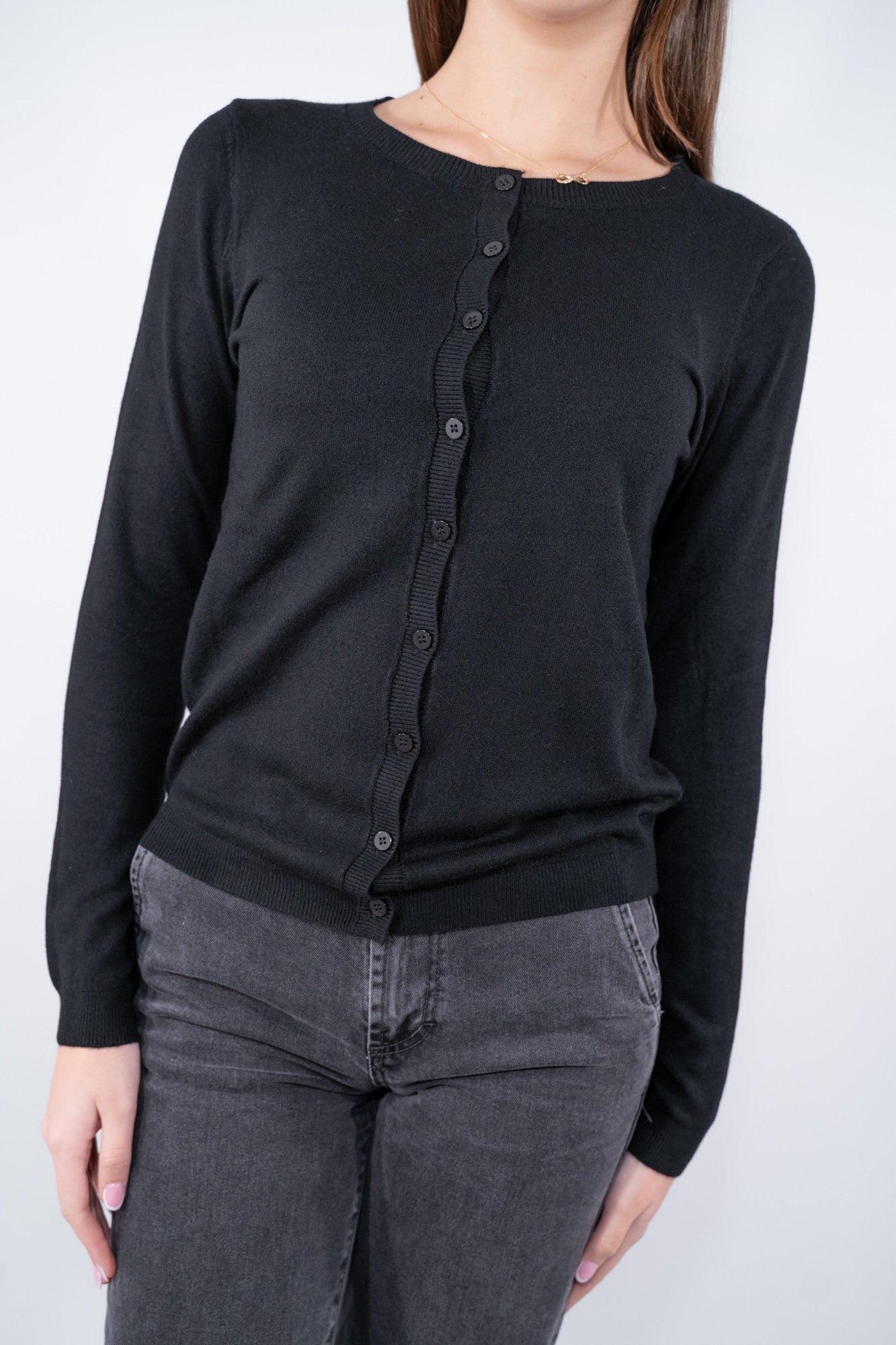 Cardigan collo alla coreana